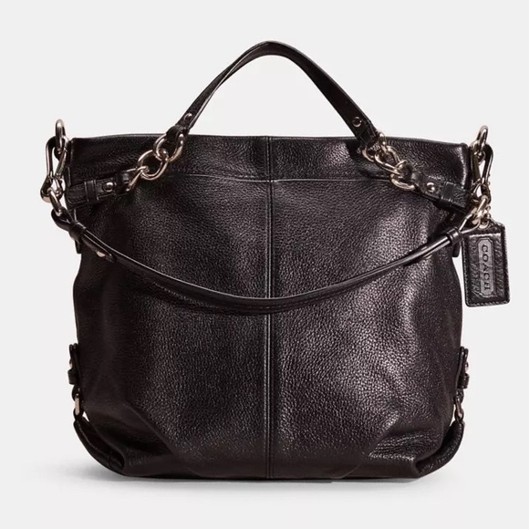 Coach Handbags - Coach Brooke Duffle Bag – Black Pebble Leather – Black